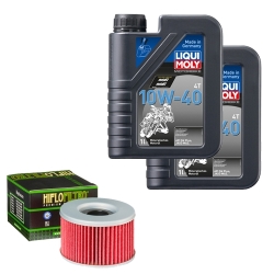Wartungsset Ölwechsel, LIQUI MOLY Motorbike Öl 4Takt mineralisch