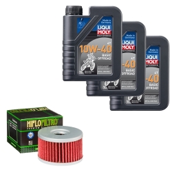 Wartungsset Ölwechsel, LIQUI MOLY Motorbike Öl 4Takt mineralisch
