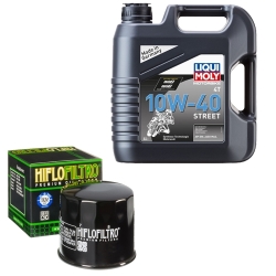 Wartungsset Ölwechsel, LIQUI MOLY Motorbike Öl 4Takt teilsytnth.