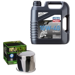 Wartungsset Ölwechsel, LIQUI MOLY Motorbike Öl 4Takt teilsytnth.