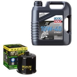 Wartungsset Ölwechsel, LIQUI MOLY Motorbike Öl 4Takt teilsytnth.