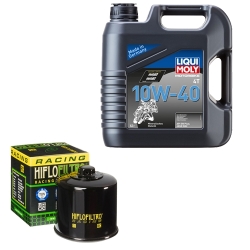 Wartungsset Ölwechsel, LIQUI MOLY Motorbike Öl 4Takt mineralisch
