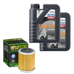 Wartungsset Ölwechsel, LIQUI MOLY Motorbike Öl 4Takt teilsytnth.