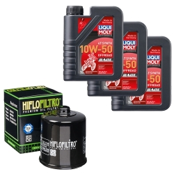 Wartungsset Ölwechsel, LIQUI MOLY Motorbike Öl 4Takt vollsytnth.