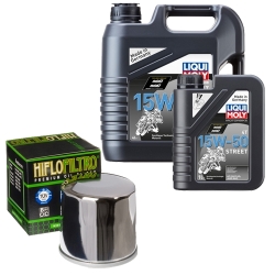 Wartungsset Ölwechsel, LIQUI MOLY Motorbike Öl 4Takt teilsytnth.