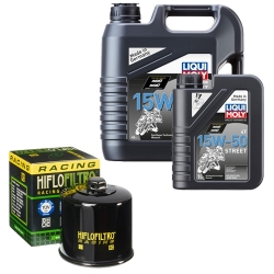 Wartungsset Ölwechsel, LIQUI MOLY Motorbike Öl 4Takt teilsytnth.