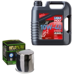 Wartungsset Ölwechsel, LIQUI MOLY Motorbike Öl 4Takt vollsytnth.