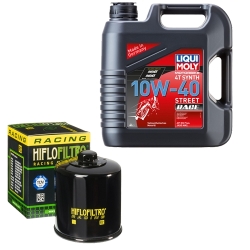 Wartungsset Ölwechsel, LIQUI MOLY Motorbike Öl 4Takt vollsytnth.