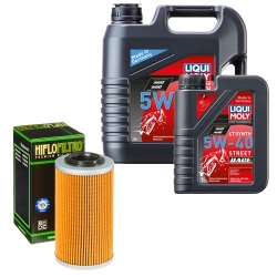 Wartungsset Ölwechsel, LIQUI MOLY Motorbike Öl 4Takt vollsytnth.