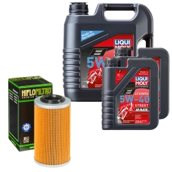 Wartungsset Ölwechsel, LIQUI MOLY Motorbike Öl 4Takt vollsytnth.