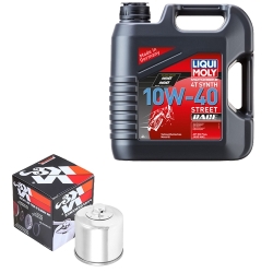 Wartungsset Ölwechsel, LIQUI MOLY Motorbike Öl 4Takt vollsytnth.