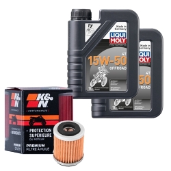 Wartungsset Ölwechsel, LIQUI MOLY Motorbike Öl 4Takt teilsytnth.