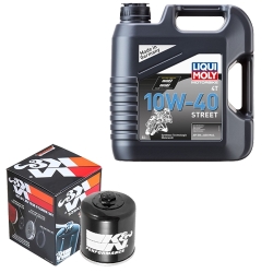 Wartungsset Ölwechsel, LIQUI MOLY Motorbike Öl 4Takt teilsytnth.