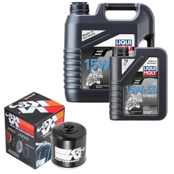 Wartungsset Ölwechsel, LIQUI MOLY Motorbike Öl 4Takt teilsytnth.