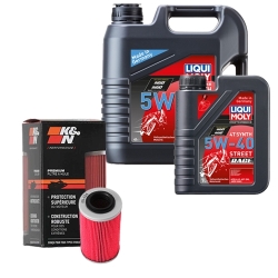 Wartungsset Ölwechsel, LIQUI MOLY Motorbike Öl 4Takt vollsytnth.