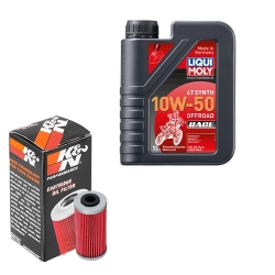 Wartungsset Ölwechsel, LIQUI MOLY Motorbike Öl 4Takt vollsytnth.