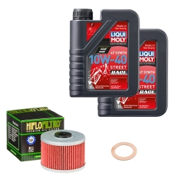 Wartungsset Ölwechsel, LIQUI MOLY Motorbike Öl 4Takt vollsytnth.