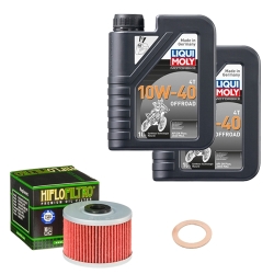 Wartungsset Ölwechsel, LIQUI MOLY Motorbike Öl 4Takt teilsytnth.