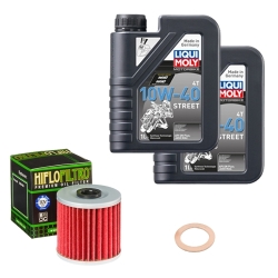 Wartungsset Ölwechsel, LIQUI MOLY Motorbike Öl 4Takt teilsytnth.