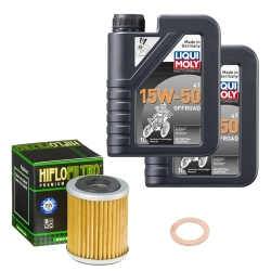 Wartungsset Ölwechsel, LIQUI MOLY Motorbike Öl 4Takt teilsytnth.