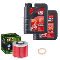 Wartungsset Ölwechsel, LIQUI MOLY Motorbike Öl 4Takt vollsytnth.