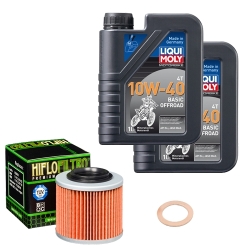 Wartungsset Ölwechsel, LIQUI MOLY Motorbike Öl 4Takt mineralisch