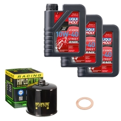 Wartungsset Ölwechsel, LIQUI MOLY Motorbike Öl 4Takt vollsytnth.