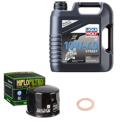 Wartungsset Ölwechsel, LIQUI MOLY Motorbike Öl 4Takt teilsytnth.