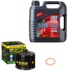 Wartungsset Ölwechsel, LIQUI MOLY Motorbike Öl 4Takt vollsytnth.