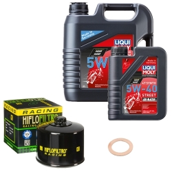 Wartungsset Ölwechsel, LIQUI MOLY Motorbike Öl 4Takt vollsytnth.