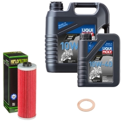 Wartungsset Ölwechsel, LIQUI MOLY Motorbike Öl 4Takt mineralisch