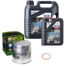 Wartungsset Ölwechsel, LIQUI MOLY Motorbike Öl 4Takt teilsytnth.