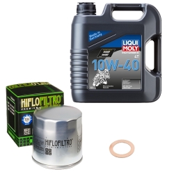 Wartungsset Ölwechsel, LIQUI MOLY Motorbike Öl 4Takt mineralisch