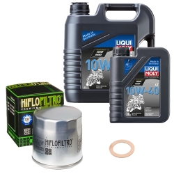 Wartungsset Ölwechsel, LIQUI MOLY Motorbike Öl 4Takt mineralisch