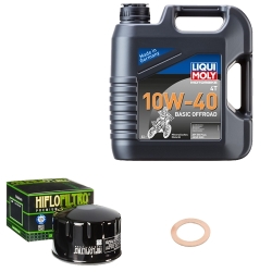 Wartungsset Ölwechsel, LIQUI MOLY Motorbike Öl 4Takt mineralisch