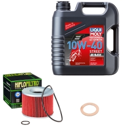 Wartungsset Ölwechsel, LIQUI MOLY Motorbike Öl 4Takt vollsytnth.
