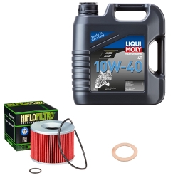 Wartungsset Ölwechsel, LIQUI MOLY Motorbike Öl 4Takt mineralisch