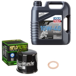 Wartungsset Ölwechsel, LIQUI MOLY Motorbike Öl 4Takt teilsytnth.