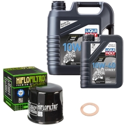 Wartungsset Ölwechsel, LIQUI MOLY Motorbike Öl 4Takt teilsytnth.
