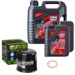 Wartungsset Ölwechsel, LIQUI MOLY Motorbike Öl 4Takt vollsytnth.