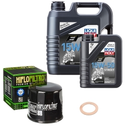 Wartungsset Ölwechsel, LIQUI MOLY Motorbike Öl 4Takt teilsytnth.