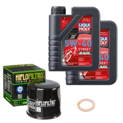 Wartungsset Ölwechsel, LIQUI MOLY Motorbike Öl 4Takt vollsytnth.
