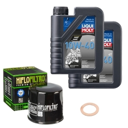 Wartungsset Ölwechsel, LIQUI MOLY Motorbike Öl 4Takt mineralisch