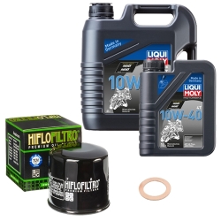 Wartungsset Ölwechsel, LIQUI MOLY Motorbike Öl 4Takt mineralisch