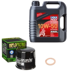 Wartungsset Ölwechsel, LIQUI MOLY Motorbike Öl 4Takt vollsytnth.
