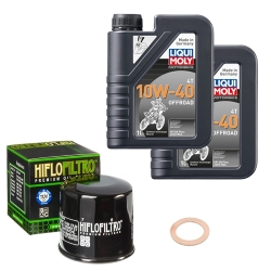 Wartungsset Ölwechsel, LIQUI MOLY Motorbike Öl 4Takt teilsytnth.