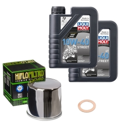 Wartungsset Ölwechsel, LIQUI MOLY Motorbike Öl 4Takt teilsytnth.
