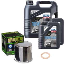 Wartungsset Ölwechsel, LIQUI MOLY Motorbike Öl 4Takt teilsytnth.