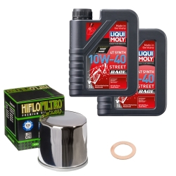 Wartungsset Ölwechsel, LIQUI MOLY Motorbike Öl 4Takt vollsytnth.