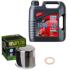 Wartungsset Ölwechsel, LIQUI MOLY Motorbike Öl 4Takt vollsytnth.